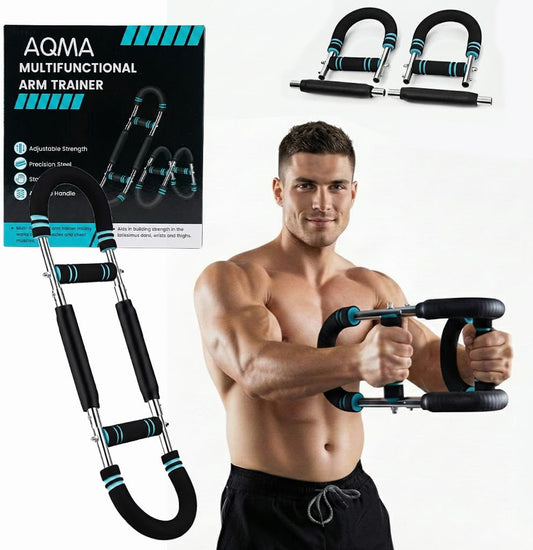 Arm Twister Trainer & Chest Expander for Men and Women, Adjustable Power Twister Bar with Dual Spring Resistance (60–100 Lb), Upper Body Strength Equipment for for Home Gym Workouts