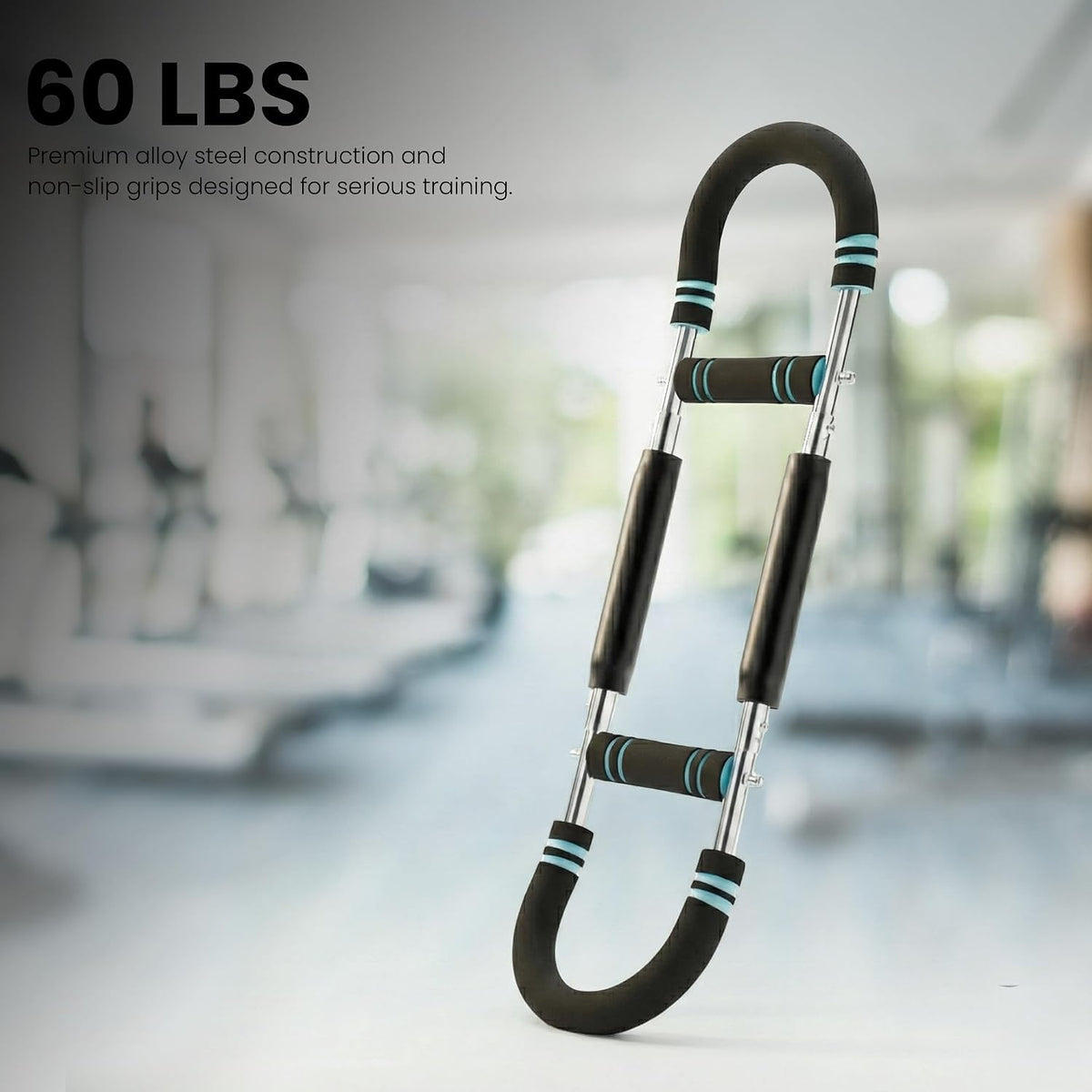 Arm Twister Trainer & Chest Expander for Men and Women, Adjustable Power Twister Bar with Dual Spring Resistance (60–100 Lb), Upper Body Strength Equipment for for Home Gym Workouts
