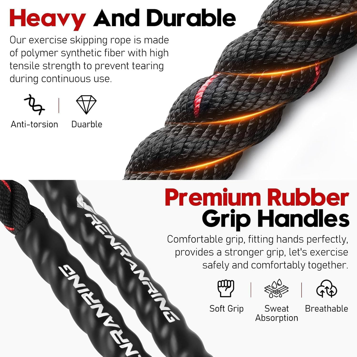Jump Rope, Weighted Jump Rope for Men and Women