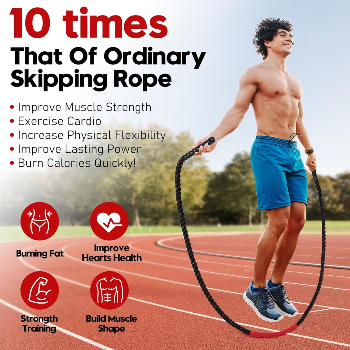 Jump Rope, Weighted Jump Rope for Men and Women